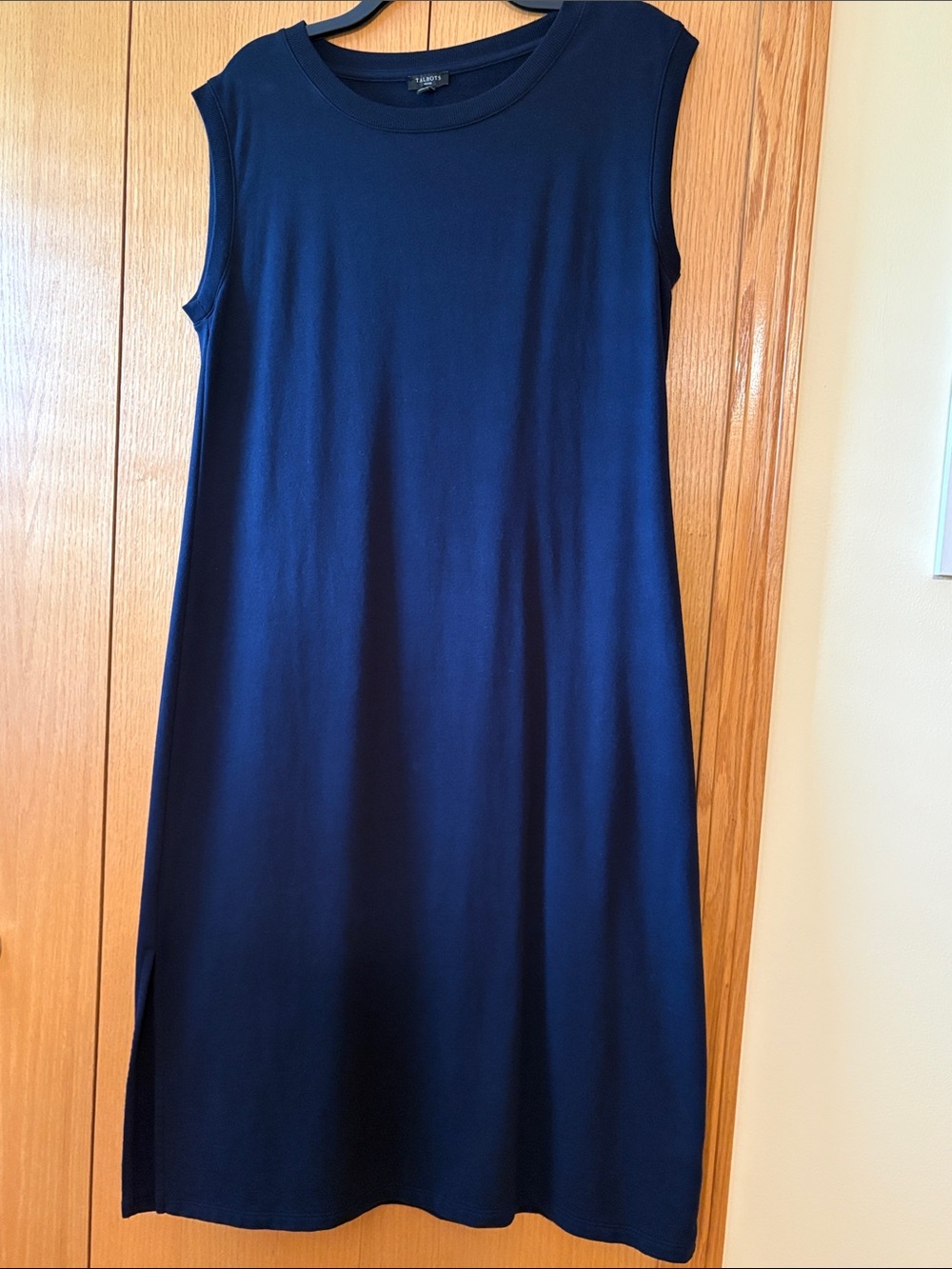 Talbots Sleeveless Midi Dress in Navy